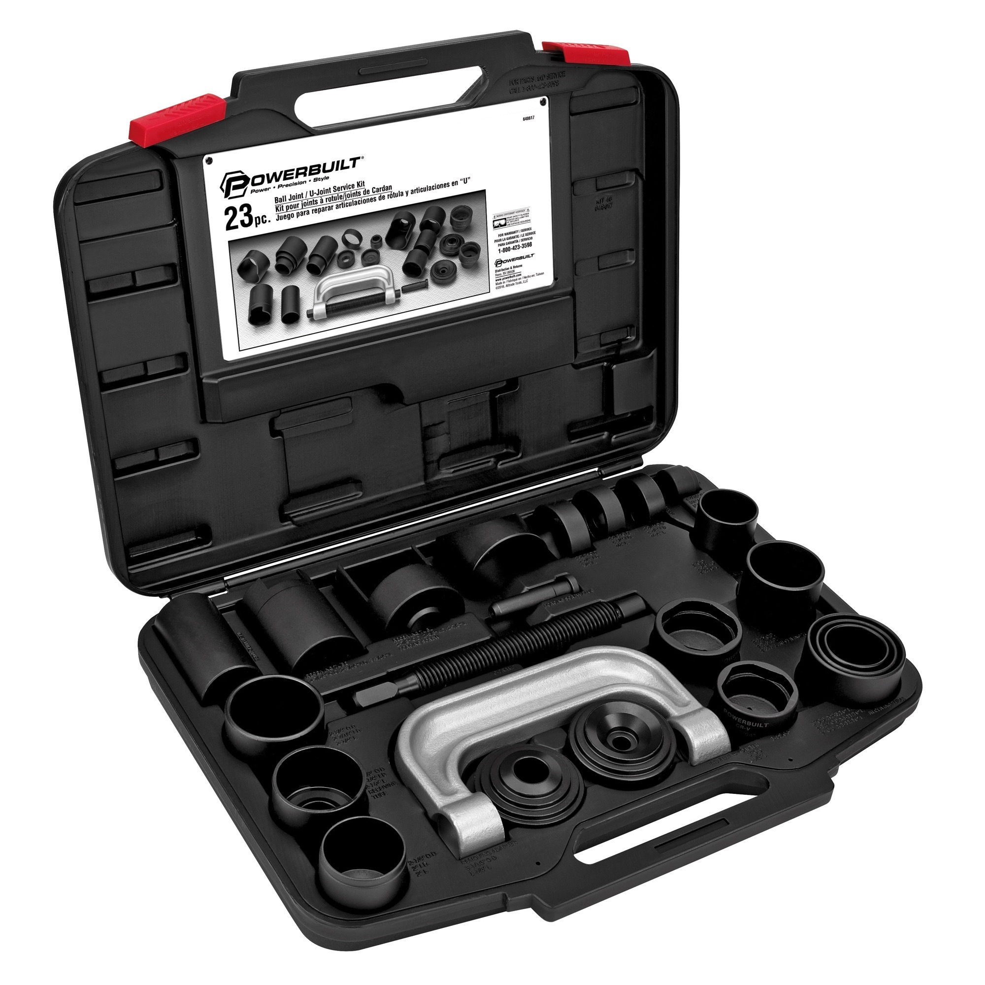 Powerbuilt 23 Pc Ball Joint/U-Joint Service Set, Model# 648617